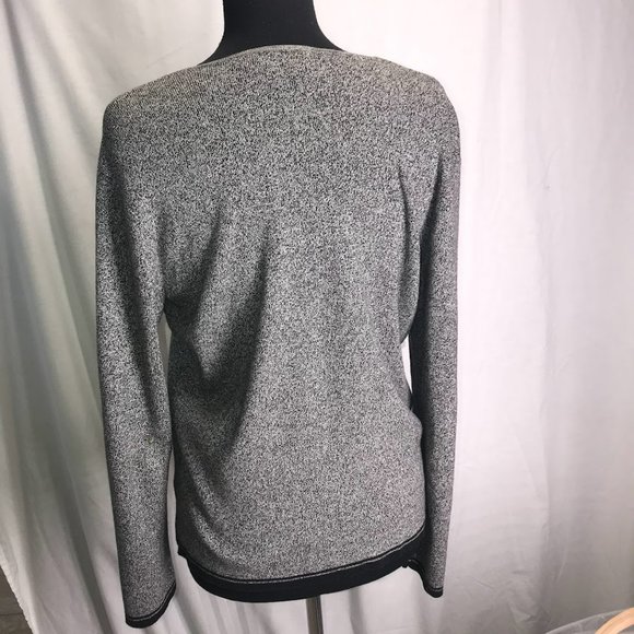 Liz Claiborne Woman's Zipper Front Cardigan Size M - Picture 2 of 5